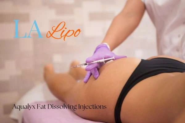 Woman having fat dissolving injections West Sussex on thighs