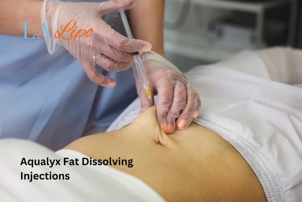 woman having fat dissolving injections West Sussex in the stomach