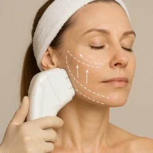 Woman having HI-FU to reduce wrinkles call LA LIPO West Sussex Now!