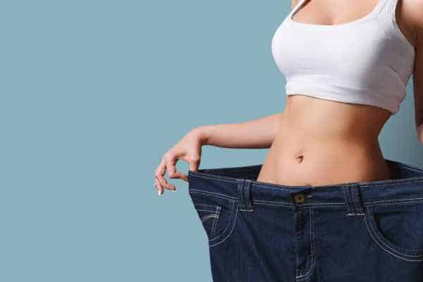 woman after fat reduction treatment West Sussex