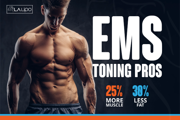 Image of man with sculpted stomach showing the fat loss and muscle gain of LA-EMS Body Sculpting Treatment West Sussex