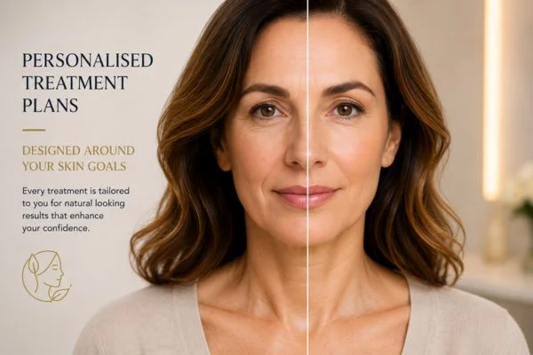 Before and after results of Collagen Lift Therapy West Sussex